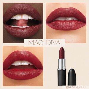 🎉HP🎉MAC ‘Diva’ M·A·Cximal Silky Matte Lipstick